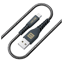 USB кабель Luxe Cube Kevlar, MicroUSB, 1.2 м., Чорний