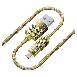 USB кабель Luxe Cube Premium, MicroUSB, 1.0 м., Золотий