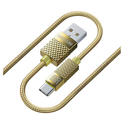 USB кабель Luxe Cube Premium, Type-C, 1.0 м., Золотий
