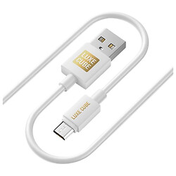 USB кабель Luxe Cube, MicroUSB, 1.0 м., Белый