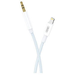 AUX кабель XO NBR211A Apple iPhone SE 2022 / iPhone 14 Pro Max / iPhone 14 Plus / iPhone 14 Pro / iPhone 14 / iPhone 13 Pro / iPhone 13 Mini / iPhone 13 / iPhone 13 Pro Max / iPhone 12 Mini / iPhone 12 Pro Max, Lightning, 3,5 мм., 1.0 м., Білий