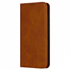 Чехол (книжка) Xiaomi Redmi 12C, Leather Case Fold, Коричневый