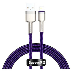 USB кабель Baseus CALJK-A05 Cafule Apple iPhone 15 Plus / iPhone 15 Pro Max / iPhone 15 / iPhone 15 Pro / iPhone SE 2022 / iPhone 14 Pro Max / iPhone 14 Plus / iPhone 14 Pro / iPhone 14 / iPhone 13 Pro / iPhone 13 Mini, Lightning, 1.0 м., Фіолетовий