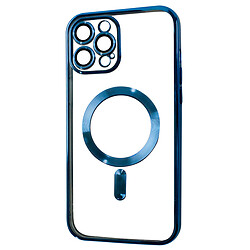 Чохол (накладка) Apple iPhone 12 Pro Max, FIBRA Chrome, MagSafe, Синій