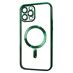 Чехол (накладка) Apple iPhone 12 Pro Max, FIBRA Chrome, MagSafe, Dark Green, Зеленый