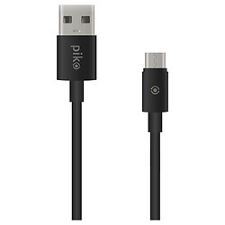 USB кабель Piko CB-UM11, MicroUSB, 0.2 м., Чорний