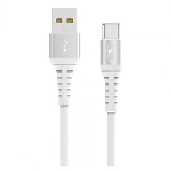 USB кабель SkyDolphin S05T TPE Frost line, Type-C, 1.0 м., Белый