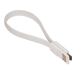 USB кабель Sumdex DCU-1022WT, MicroUSB, 0.2 м., Белый