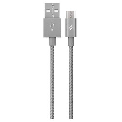 USB кабель Ttec 2DK11UG, MicroUSB, 1.2 м., Серый