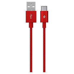 USB кабель Ttec 2DK18K, Type-C, 1.2 м., Червоний