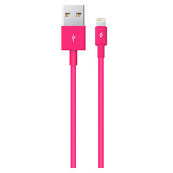 USB кабель Ttec 2DK7508P Apple iPhone SE 2022 / iPhone 14 Pro Max / iPhone 14 Plus / iPhone 14 Pro / iPhone 14 / iPhone 13 Pro / iPhone 13 Mini / iPhone 13 / iPhone 13 Pro Max / iPhone 12 Mini / iPhone 12 Pro Max, Lightning, 1.0 м., Розовый