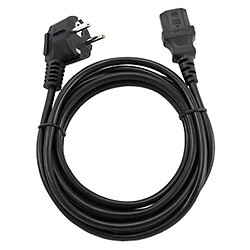 Сетевой кабель питания Cablexpert CEE7/7-C13, 0.75 м., Черный