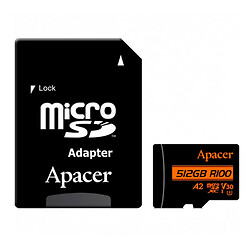 Карта памяти Apacer MicroSDXC UHS-I U3, 512 Гб.