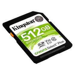 Карта памяти Kingston Canvas Select Plus SDXC UHS-I U3, 512 Гб.