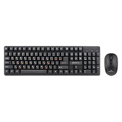 Клавиатура и мышь REAL-EL 550 Comfort Kit, Черный