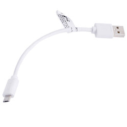 Кабель USBA-plug - USBmicro - plug длина 0,15м, ,белый (USB-MICBM-0.15), 0.15 м., Белый