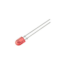 Светодиод овальный 5,5x4мм красный (L-7647HURT-D2), Красный