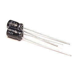 Конденсатор електролітичний вивідний 330uF 10V EMR 8x7mm (Super miniature size) (EMR331M10BA-Hitano)