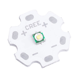 Светодиод 1-3W, чип 35mil, белый 6500K 360lm, капля 3.5х3.5mm, белая подложка, 3 Вт, Белый холодный