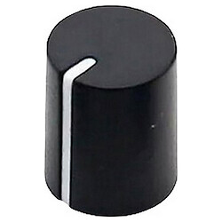 Ручка для потенціометра D = 13x19мм (внутр.d = 6мм зірочка, чорна з сірою смужкою) (GTC6M-13X19-B)