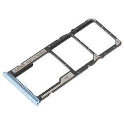 Держатель SIM-карты Xiaomi Poco M4 5G, С разъемом на карту памяти, Голубой
