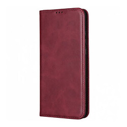Чехол (книжка) Samsung A145 Galaxy A14, Leather Case Fold, Dark Red, Красный