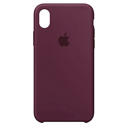 Чохол (накладка) Apple iPhone X / iPhone XS, Original Soft Case, Plum, Бордовий