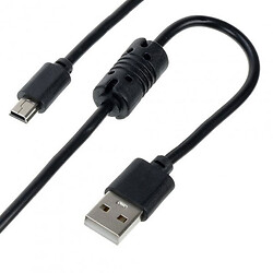 USB кабель, MiniUSB, 1.5 м., Чорний