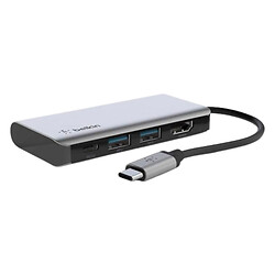 USB Hub Belkin AVC006BTSGY, Type-C, Серый