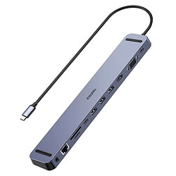 USB Hub Choetech HUB-M20, Type-C, Сірий
