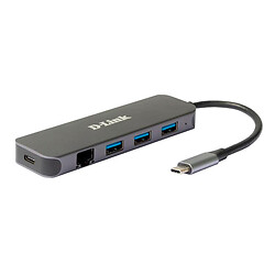 USB Hub D-Link DUB-2334, Type-C, Сірий