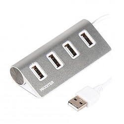 USB Hub Maxxter HU2A-4P-01, USB, Срібний