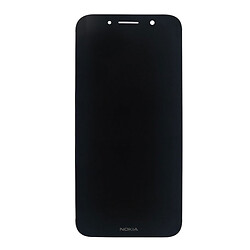 Дисплей (екран) Nokia C1 Plus, High quality, З сенсорним склом, Без рамки, Чорний