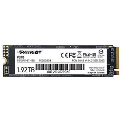 SSD диск Patriot P310, 1.92 Тб.