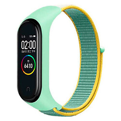 Ремешок Xiaomi Mi Band 7, BeCover Nylon, Green-Yellow, Зеленый