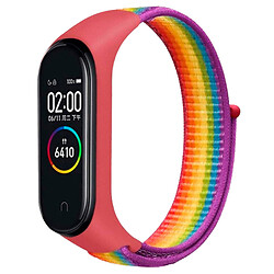 Ремінець Xiaomi Mi Band 7, BeCover Nylon, Red-Rainbow, Червоний