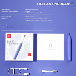 Електрична зубна щітка Oclean Endurance Color Edition, Фіолетовий - № 9