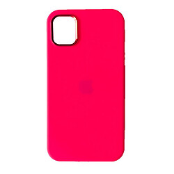 Чохол (накладка) Apple iPhone 12 / iPhone 12 Pro, Metal Soft Case, Hot Pink, Рожевий