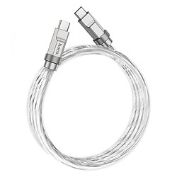 USB кабель Hoco U113 Solid Silicone, Type-C, 1.0 м., Срібний