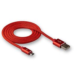 USB кабель Walker C740, MicroUSB, 1.0 м., Червоний