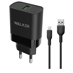 МЗП Walker WH-35 Apple iPhone 15 Plus / iPhone 15 Pro Max / iPhone 15 / iPhone 15 Pro / iPhone SE 2022 / iPhone 14 Pro Max / iPhone 14 Plus / iPhone 14 Pro / iPhone 14 / iPhone 13 Pro / iPhone 13 Mini / iPhone 13, Lightning, З кабелем, 3.0 A, Чорний