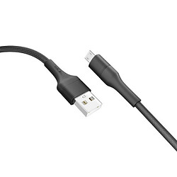 USB кабель Ridea RC-M112 Fila, MicroUSB, 1.0 м., Чорний