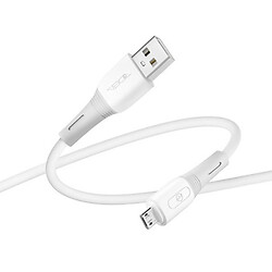 USB кабель Ridea RC-M113 Spring, MicroUSB, 1.0 м., Білий