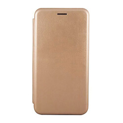 Чехол (книжка) Apple iPhone XR, Premium Leather, Золотой