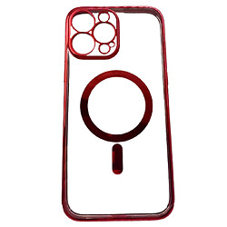 Чехол (накладка) Apple iPhone 14 Plus, FIBRA Chrome, MagSafe, Красный