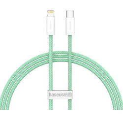 USB кабель Baseus CALD040206 Dynamic 2 Apple iPhone 15 Plus / iPhone 15 Pro Max / iPhone 15 / iPhone 15 Pro / iPhone SE 2022 / iPhone 14 Pro Max / iPhone 14 Plus / iPhone 14 Pro / iPhone 14 / iPhone 13 Pro / iPhone 13 Mini, Lightning, 1.0 м., Зеленый