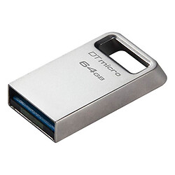 USB Flash Kingston DT Micro, 64 Гб., Срібний