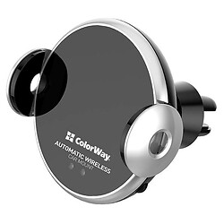 Утримувач (Холдер) ColorWay CHAW036Q AutoSense Car Wireless Charger 2, Чорний