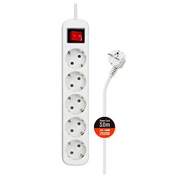 Сетевой удлинитель СolorWay PSEA53W, 3.0 м., Белый - № 4