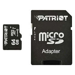 Карта памяти Patriot LX Series MicroSDXC UHS-1, 64 Гб.